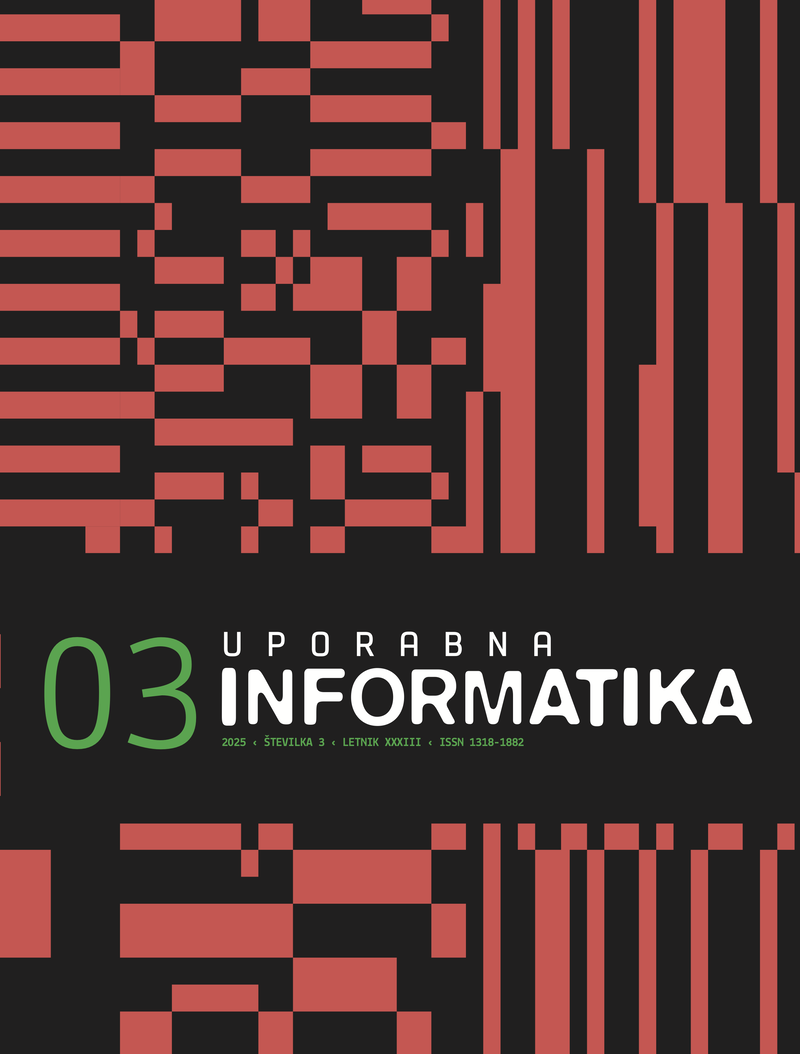 Nova številka revije Uporabna informatika, letn. 33, št. 3 (2025)